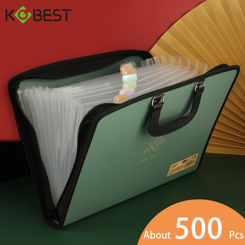Binder Storage Box - 13 Izgaralar A4 Çok Katmanlı Genişleyen