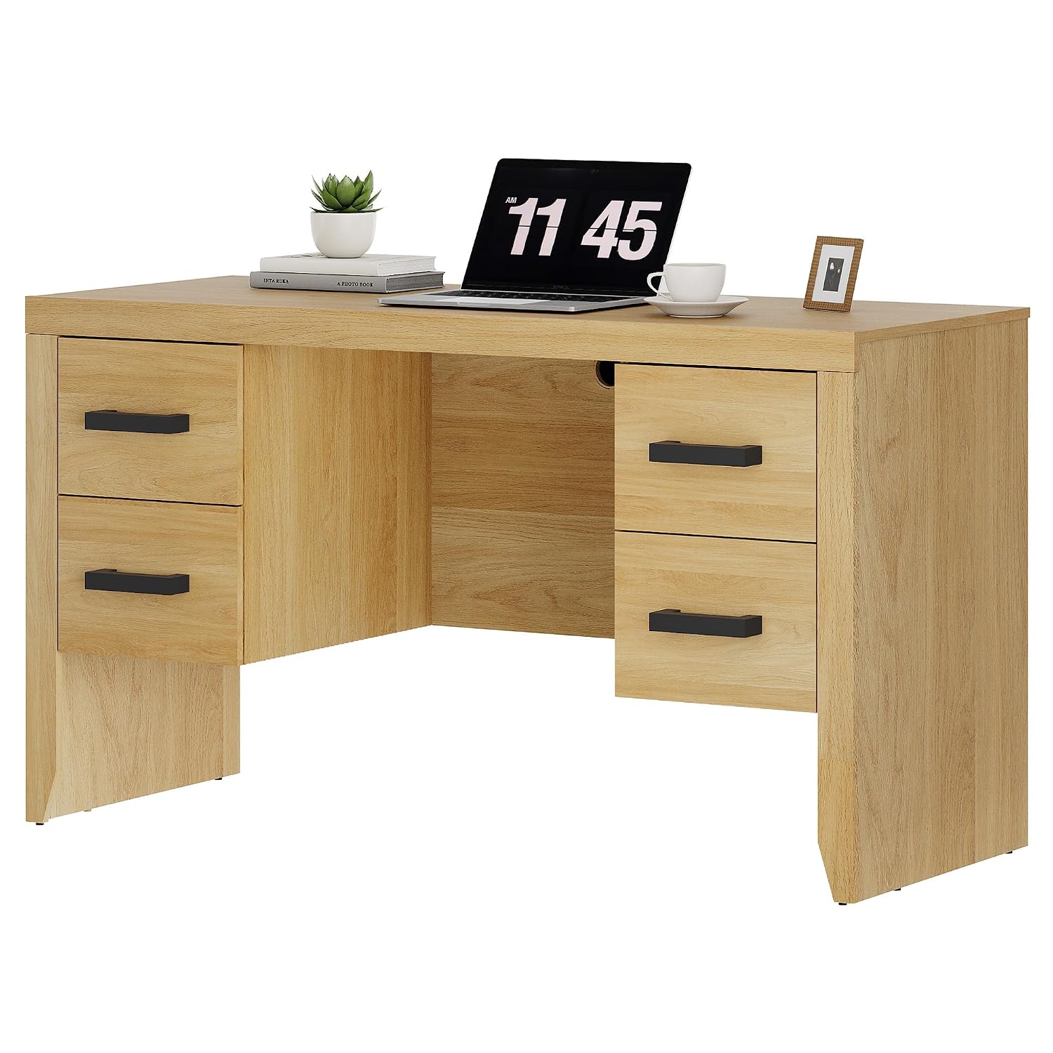 Office Furniture Outlet - 54 inç Bilgisayar Masası, Şarj İstasyonu,