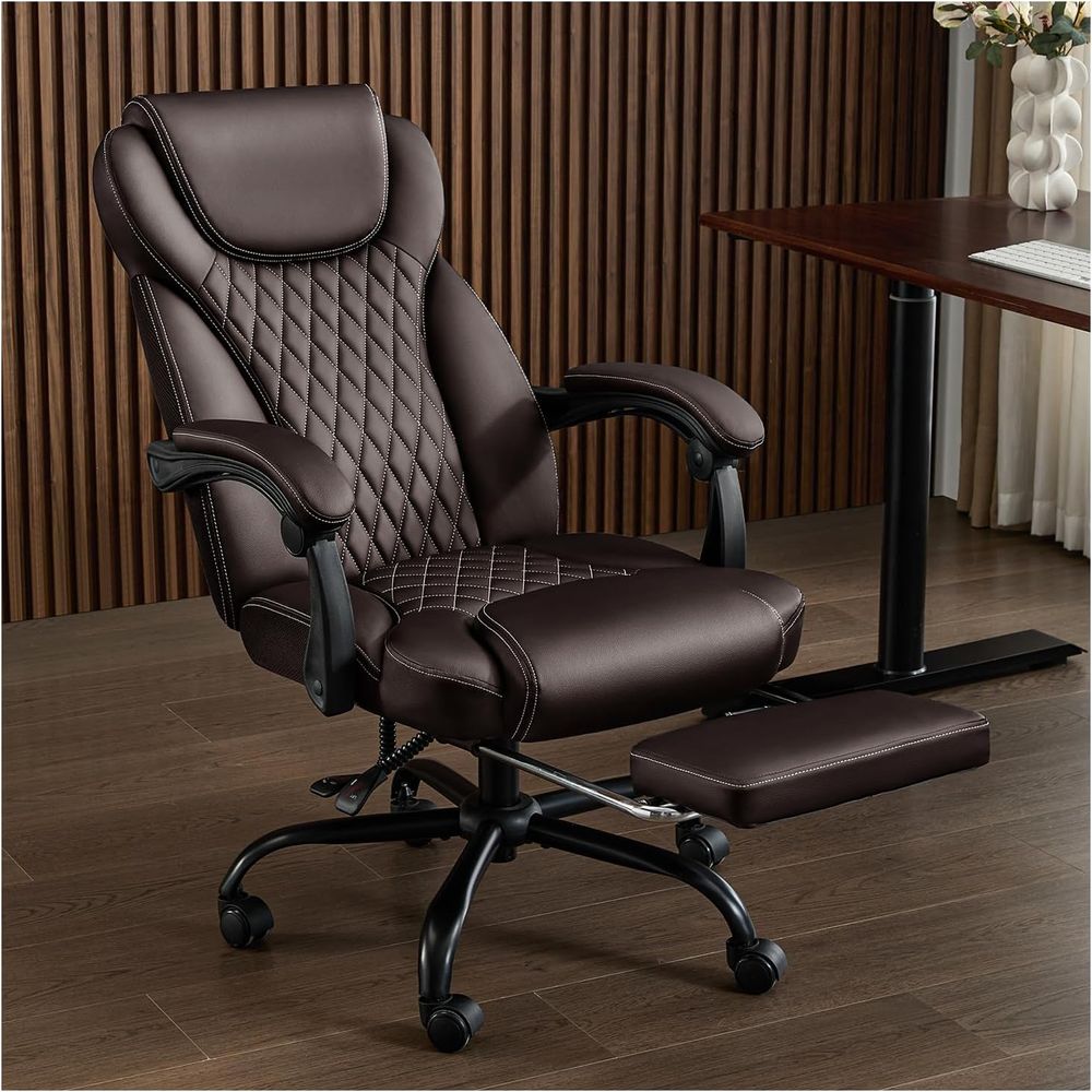 Office Furniture Ergonomic - Ofis Koltuğu, Ayak Dayamalı Büyük ve