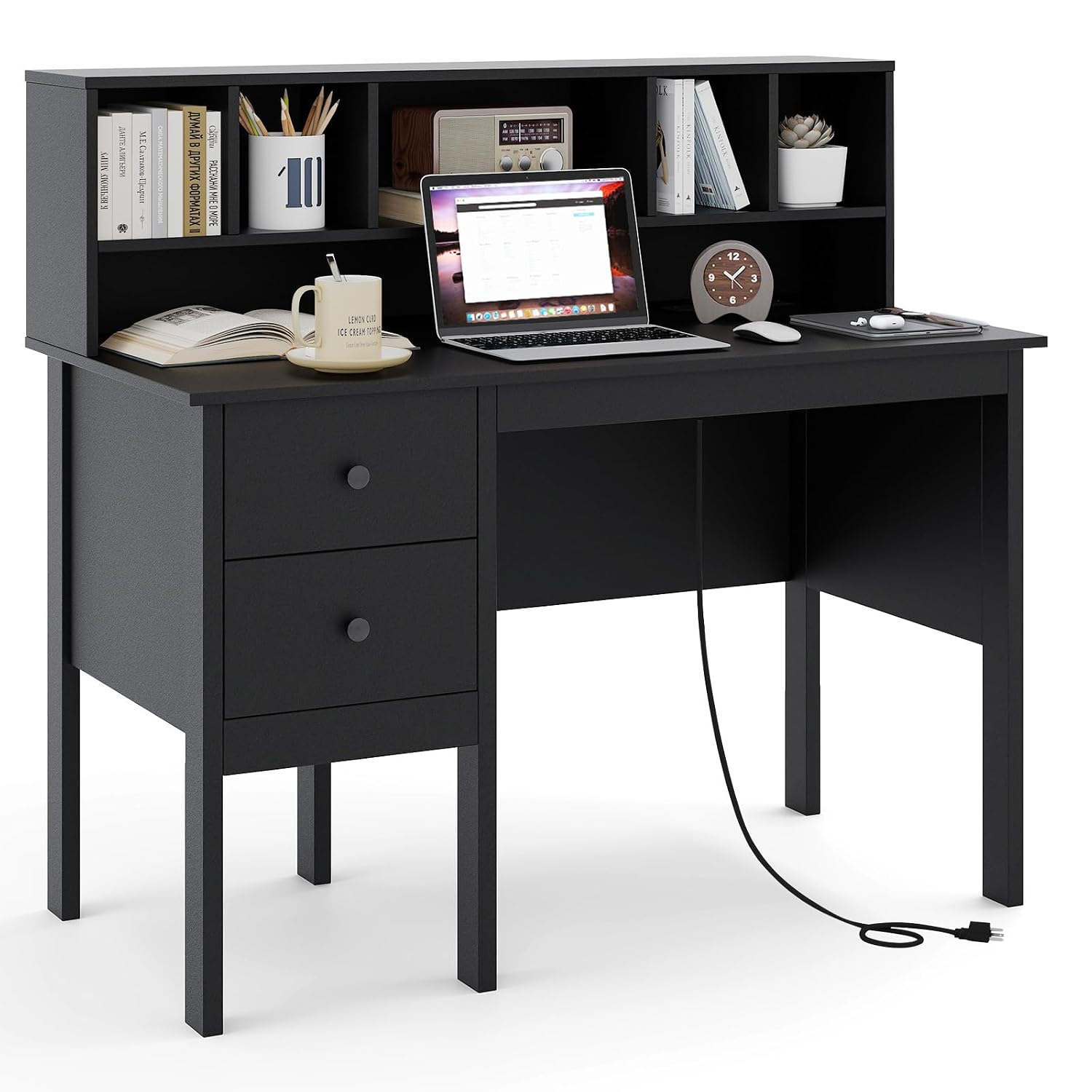 Office Furniture Outlet - Ev Ofis Çalışma Masası, USB Girişleri,