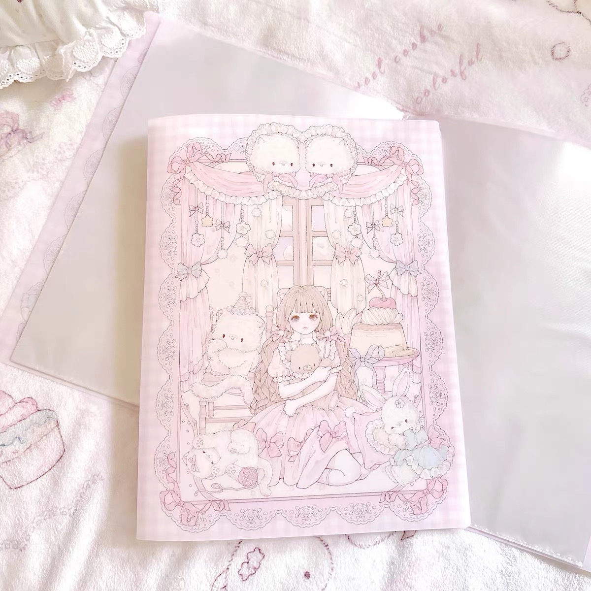 Binder Storage Box - 40 Sayfa A4 Karikatür Büyük Kapasiteli