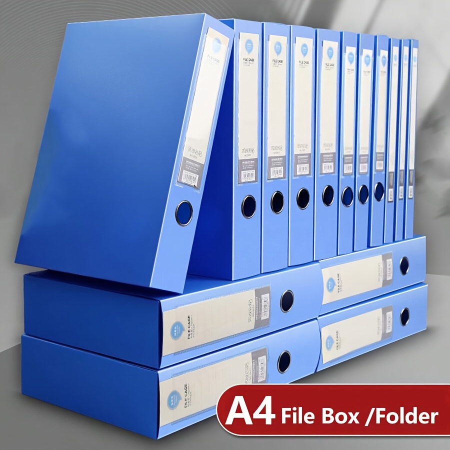 Binder Storage Box - 1 adet Katlanabilir A4 Dosya Klasörleri,