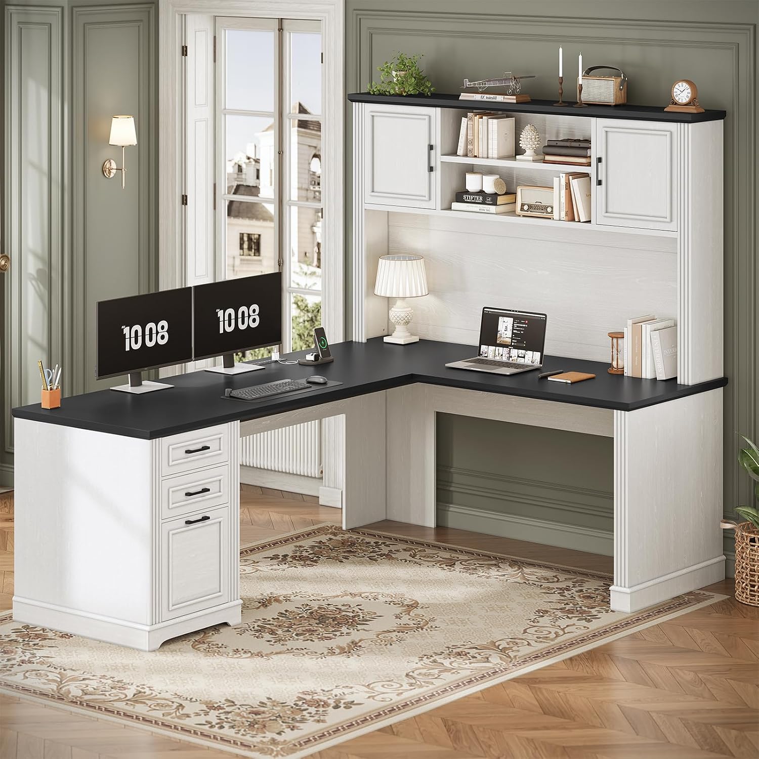 Office Furniture Outlet - L Şeklinde, Üst Raflı ve 3