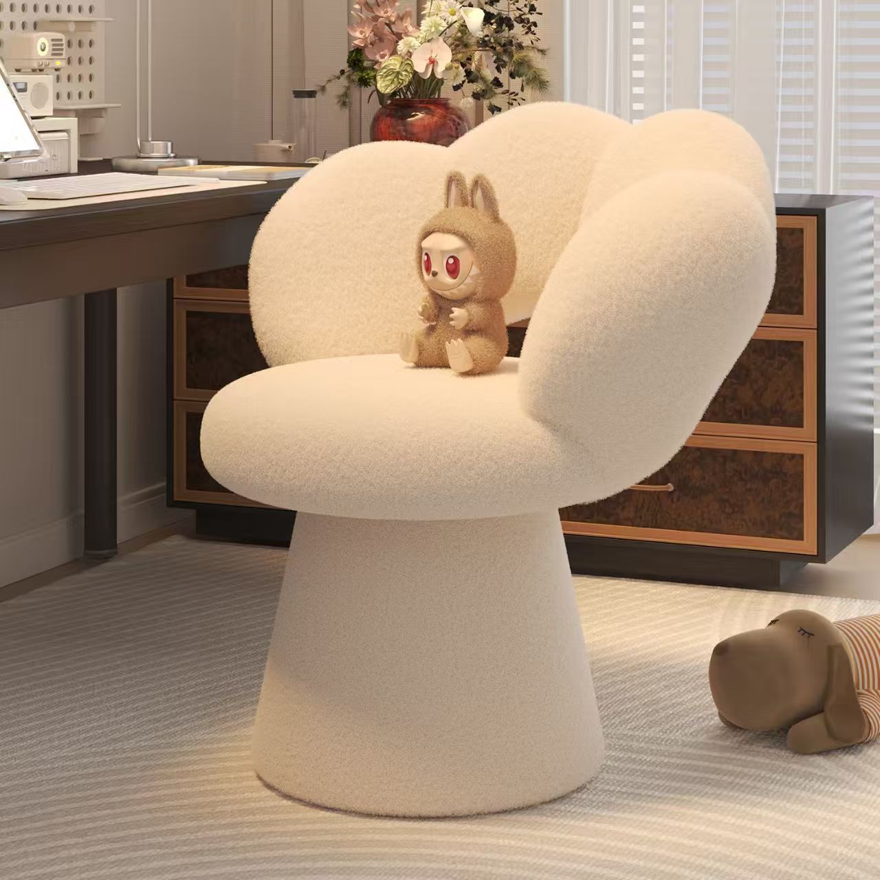 Office Furniture Desk - Bel Desteği ile Ergonomik Ev Ofis