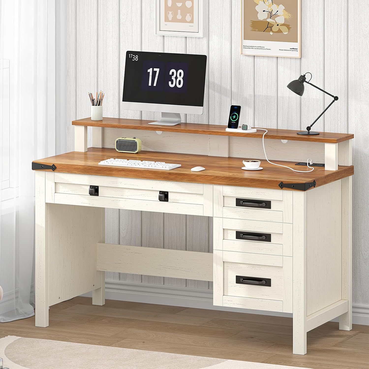 Office Furniture Outlet - 47 inç Çiftlik Evi Tarzı Bilgisayar