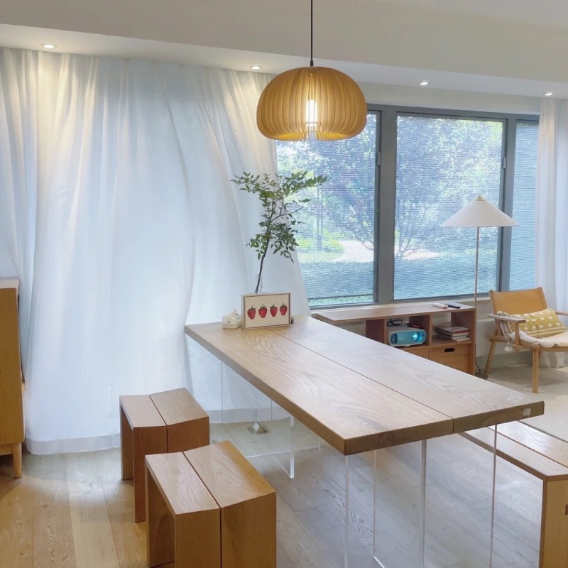 İskandinav Masif Ahşap Akrilik - Office Furniture Desk incelemesi ve fiyatı