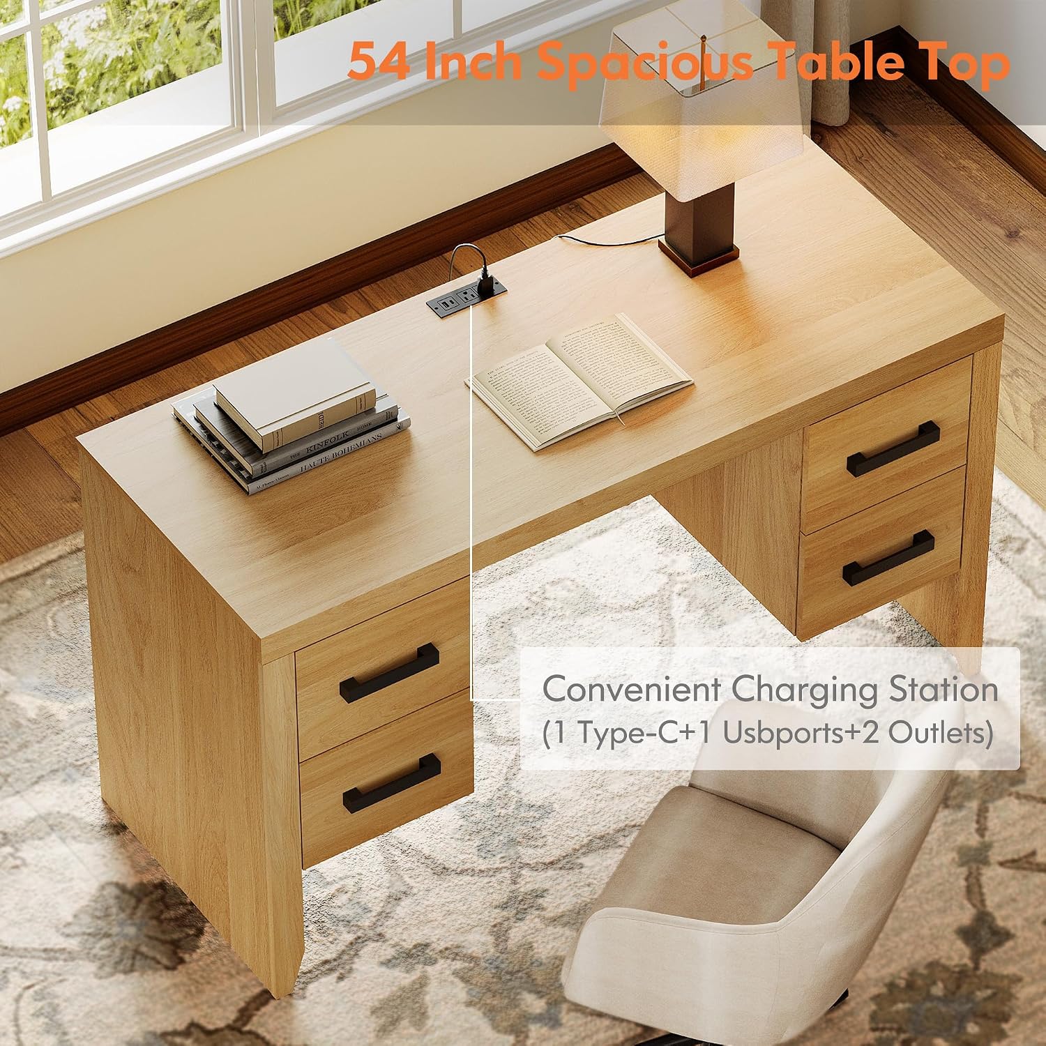 54 inç Bilgisayar Masası, Şarj - Office Furniture Outlet incelemesi ve fiyatı