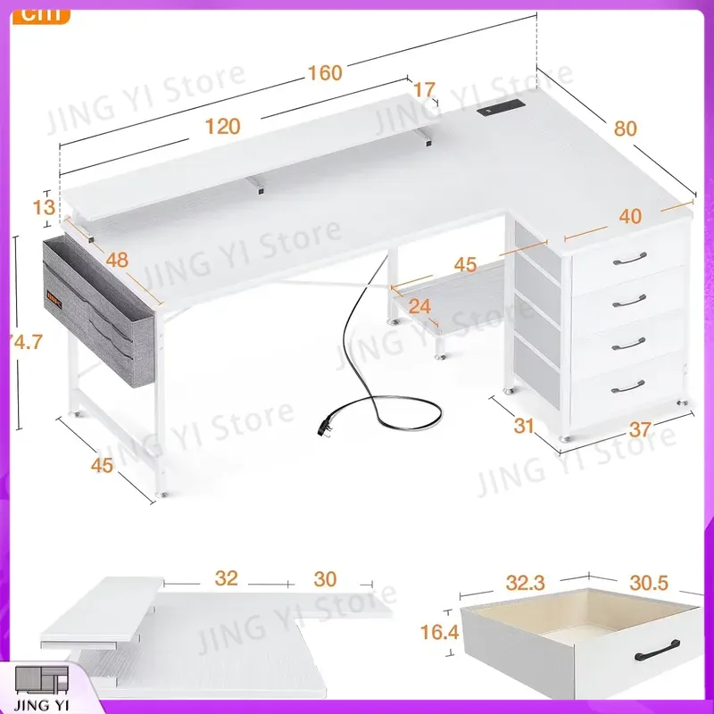 L Şekilli Bilgisayar Masası 16 - Office Furniture Outlet incelemesi ve fiyatı