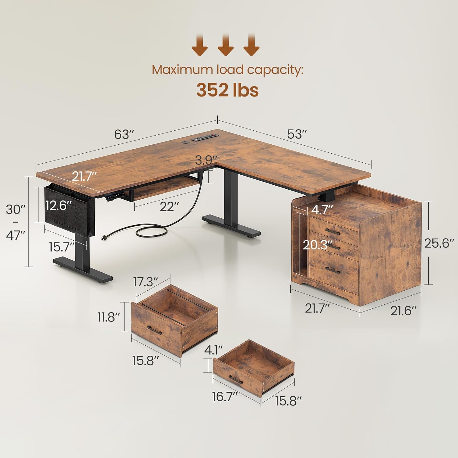 L Şeklinde Elektrikli Ayakta Ç - Office Furniture Outlet incelemesi ve fiyatı