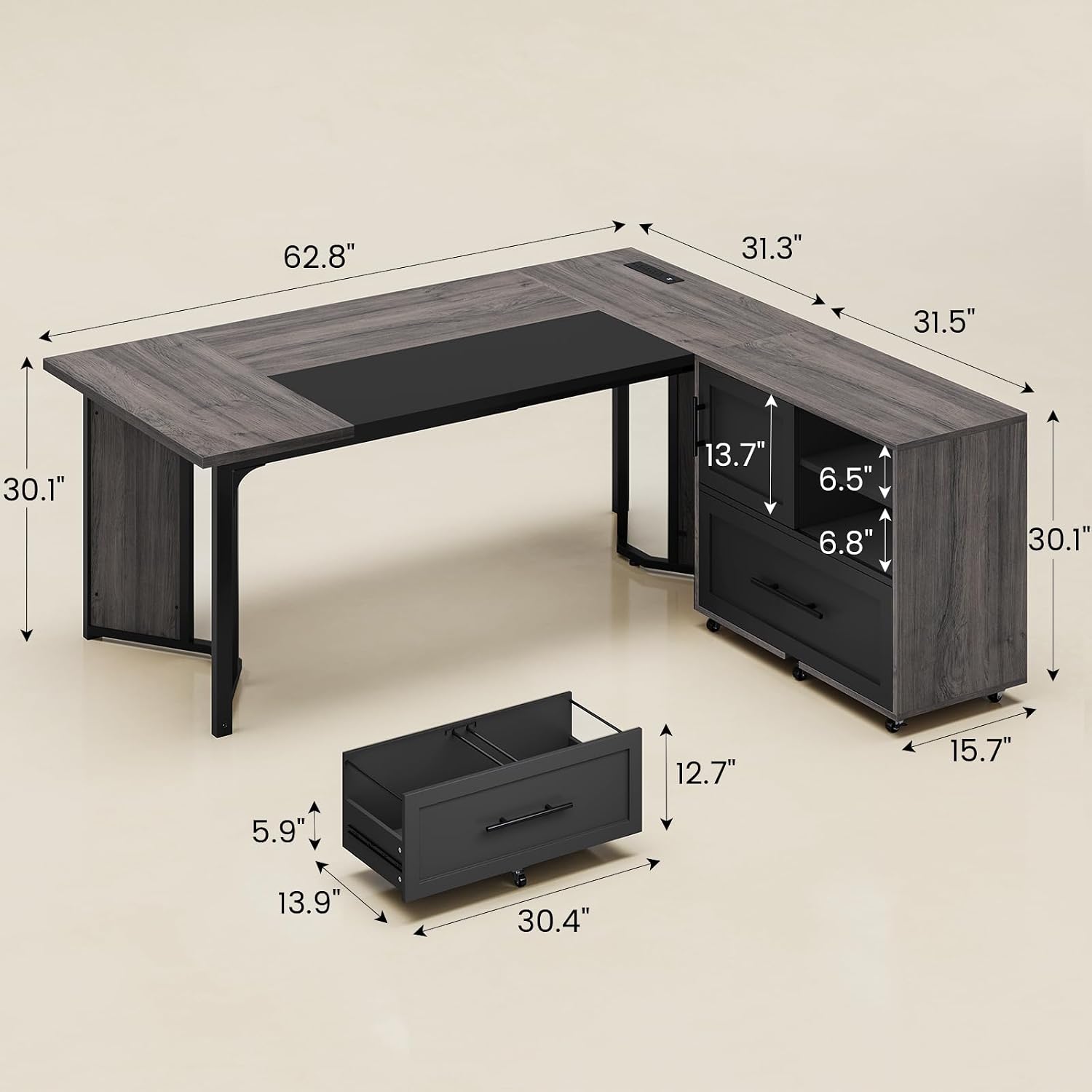 63 inç Yönetici Masası, Hareke - Office Furniture Outlet incelemesi ve fiyatı
