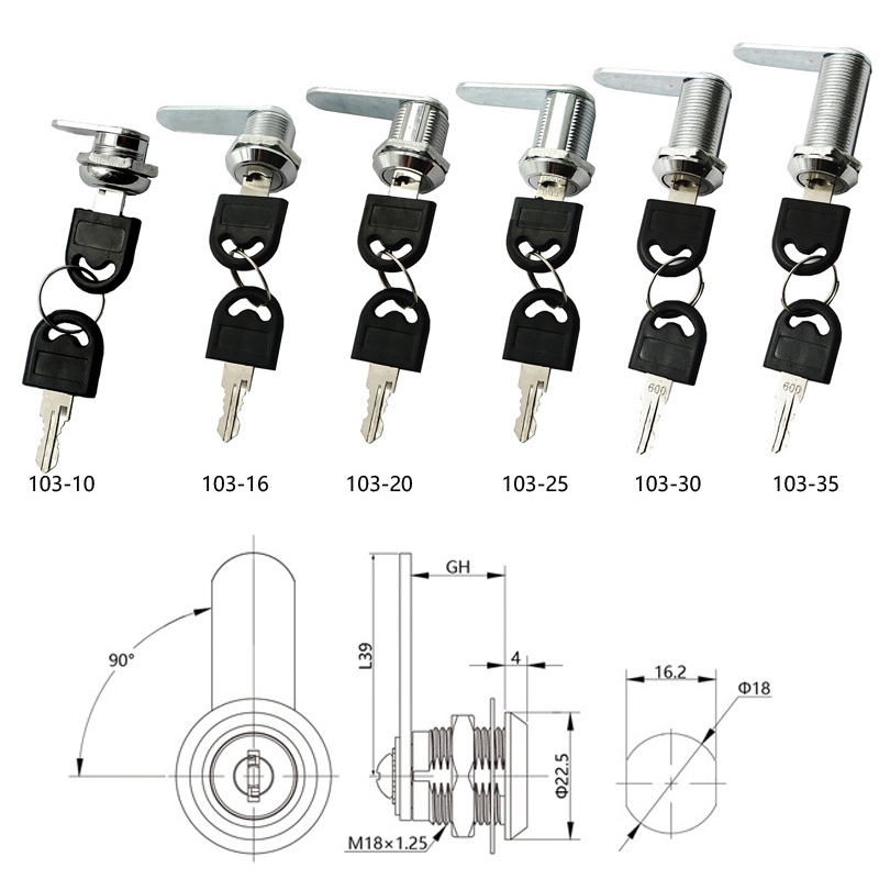 Kam kilidi güvenlik kilidi 16- - Office Furniture Hardware incelemesi ve fiyatı