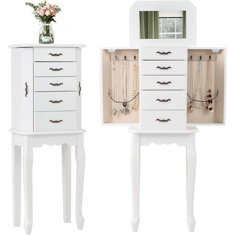 Beyaz Ayaklı Mücevher Dolabı,  - Drawer Organizer Tray incelemesi ve fiyatı