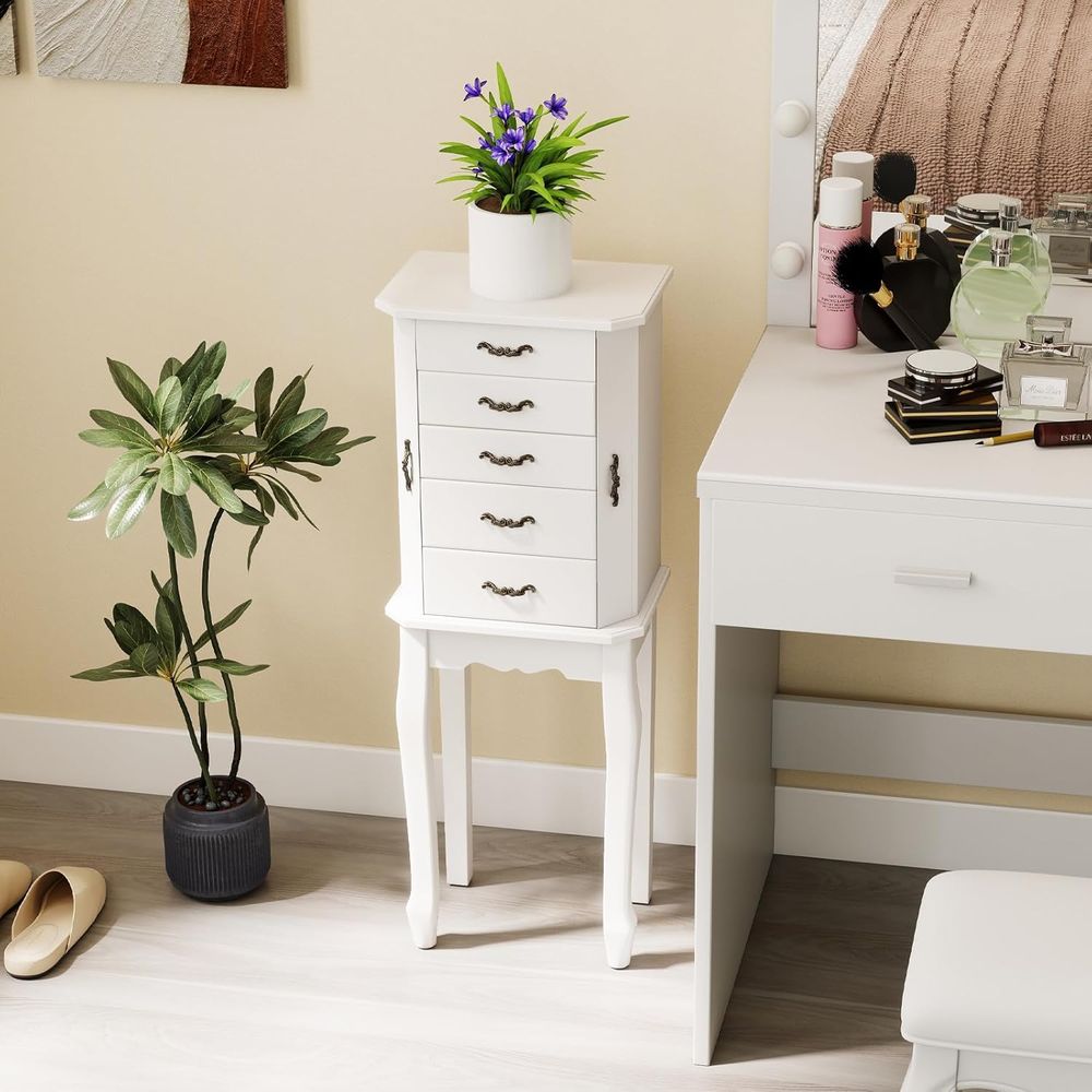 Beyaz Ayaklı Mücevher Dolabı,  - Drawer Organizer Tray incelemesi ve fiyatı