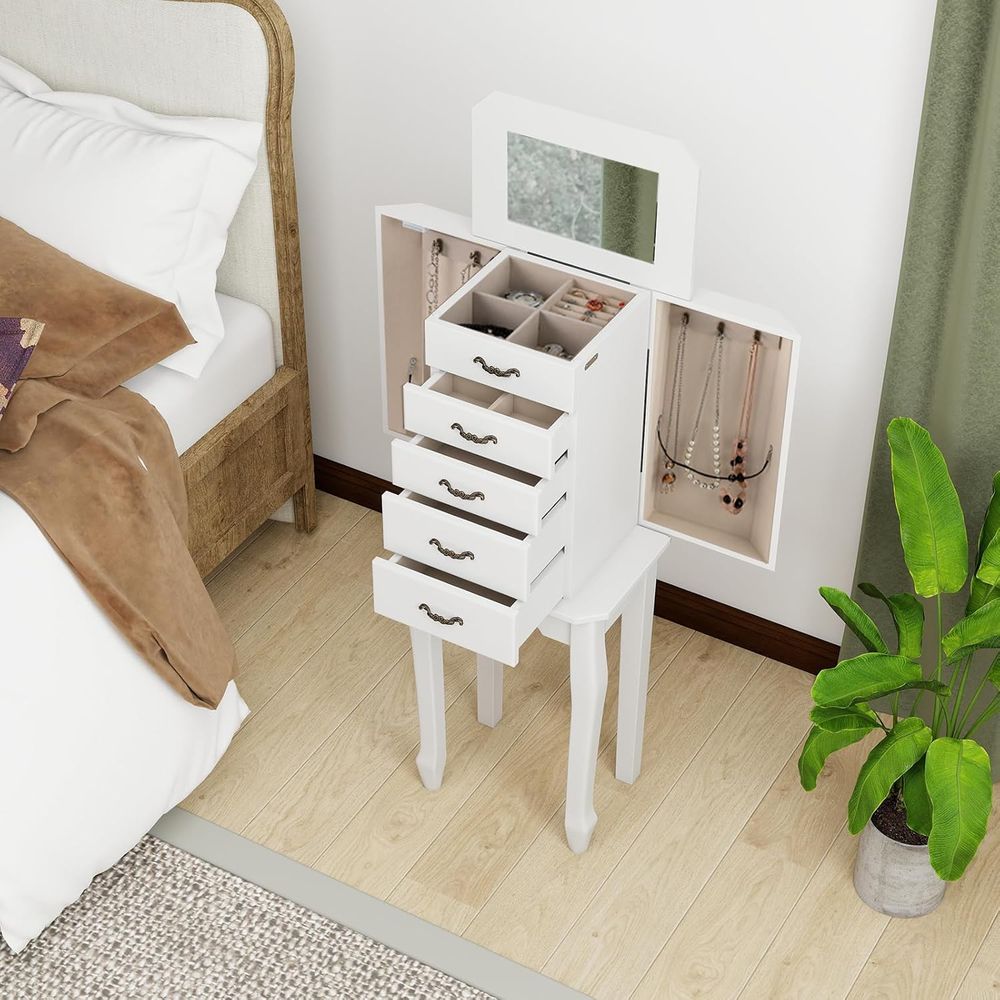 Beyaz Ayaklı Mücevher Dolabı,  - Drawer Organizer Tray incelemesi ve fiyatı