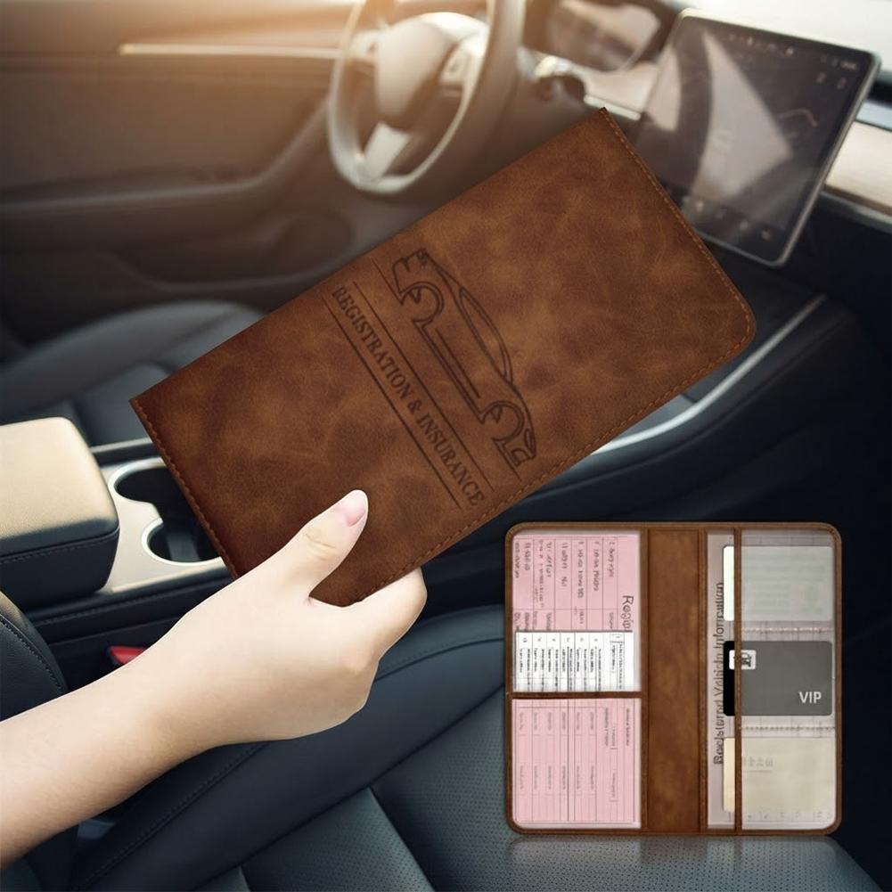 PU Deri Araç Ruhsatı Sigorta K - Binder Storage Box incelemesi ve fiyatı