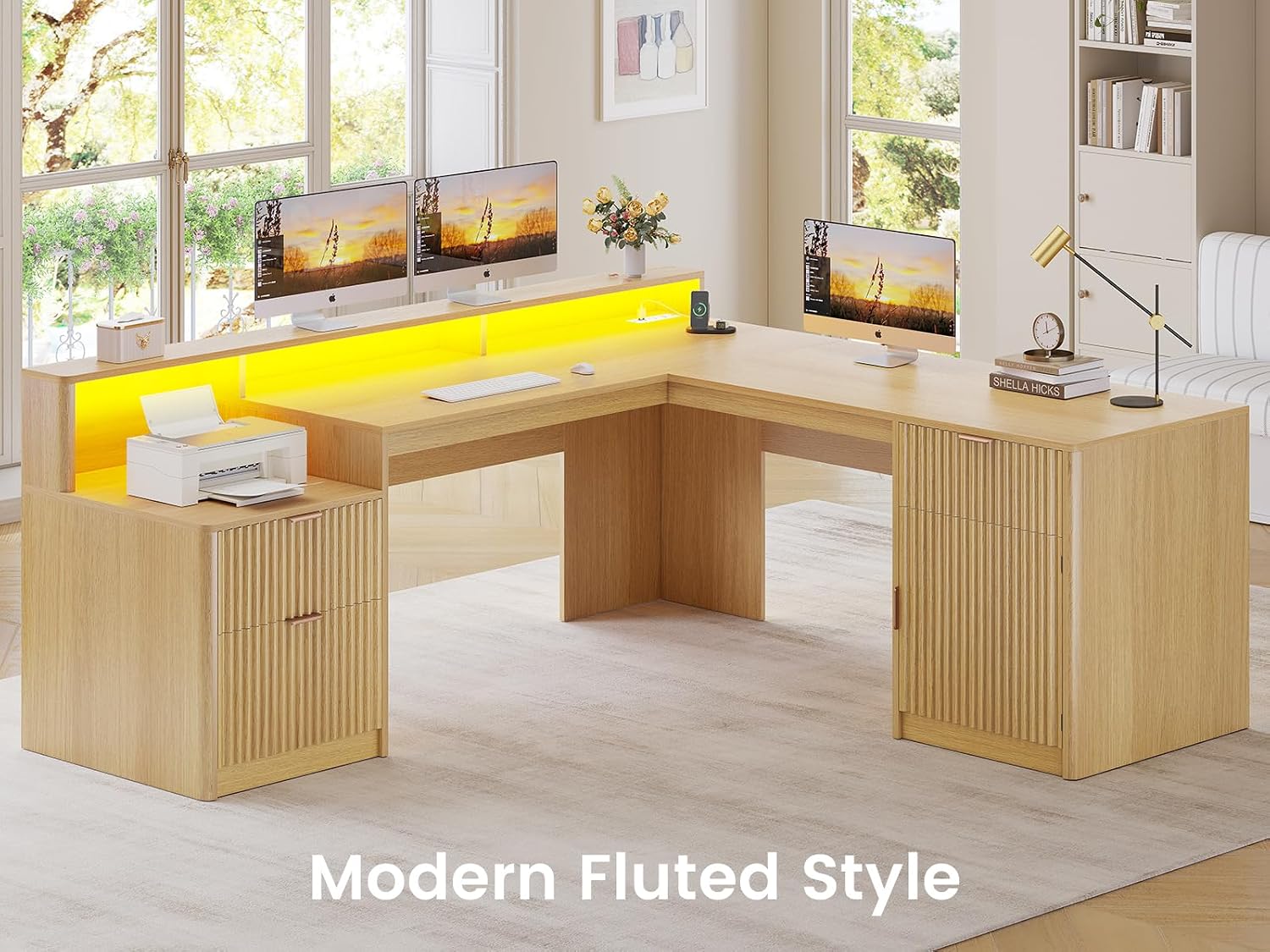 66 inç L Şeklinde Çekmeceli Ça - Office Furniture Outlet incelemesi ve fiyatı