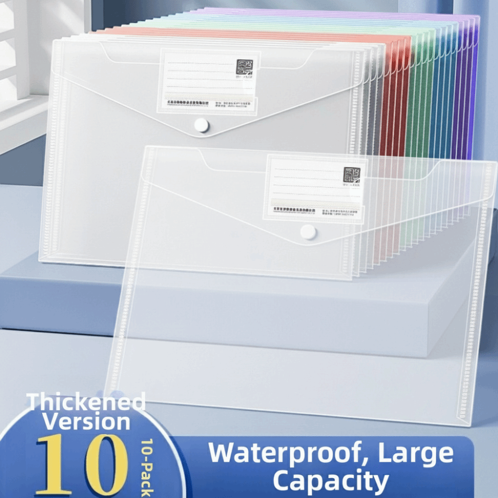 10 adet şeffaf A4 dosya klasör - Binder Storage Box incelemesi ve fiyatı